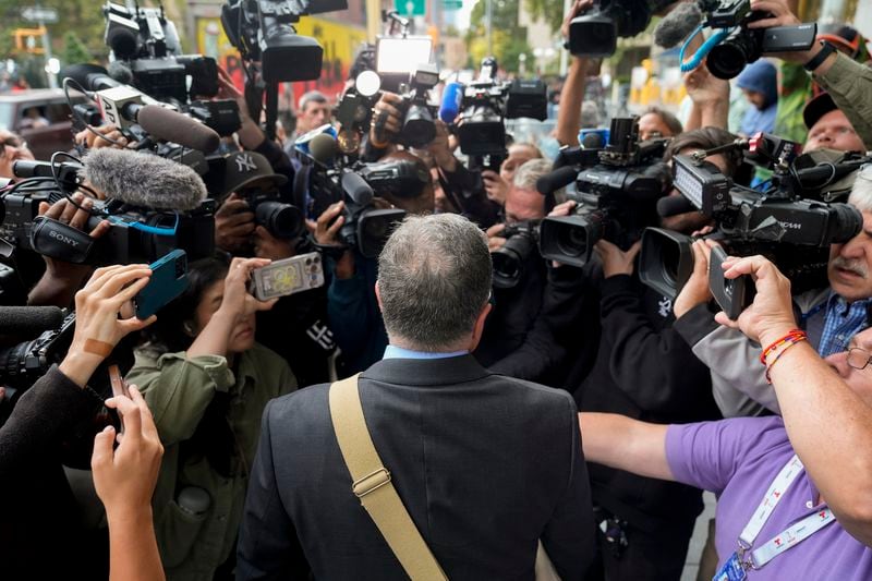 Marc Agnifilo, attorney for Sean "Diddy" Combs, arrives at Manhattan federal court, Tuesday, Sept. 17, 2024, in New York. (AP Photo/Seth Wenig)