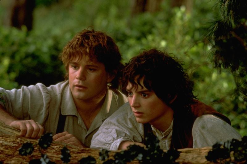 Sean Astin (left) as Samwise Gamgee and Elijah Wood as Frodo Baggins appear in "The Lord of the Rings: The Fellowship of the Ring." Both actors are appearing at Dragon Con 2023. Pierre Vinet / New Line Cinema