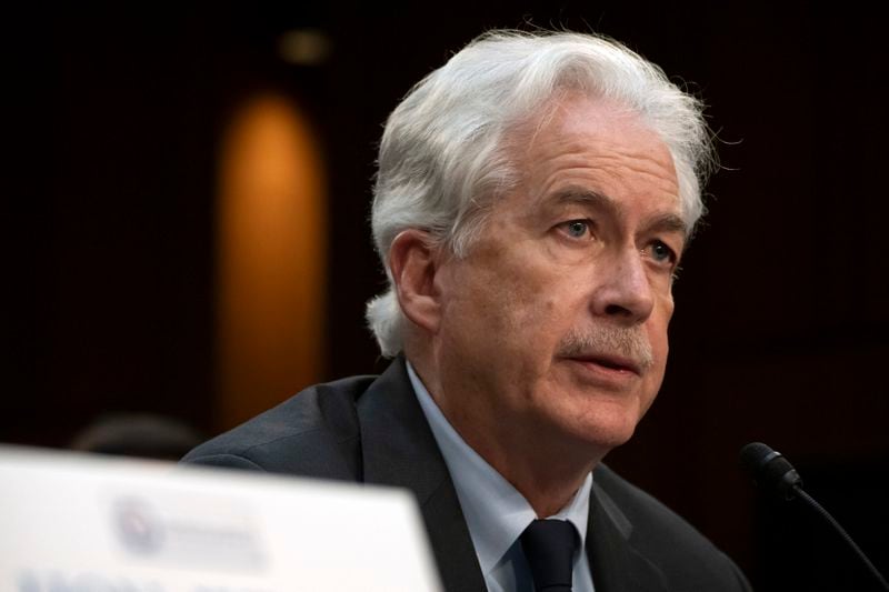 FILE - CIA director William Burns speaks during a hearing, March 11, 2024, in Washington. (AP Photo/Mark Schiefelbein, File)