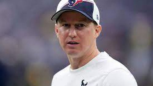 Houston Texans offensive coordinator Bobby Slowik walks on the field before an NFL football game against the Tennessee Titans, Sunday, Dec. 31, 2023, in Houston. (AP Photo/Eric Christian Smith)

Eric Christian Smith/Associated Press