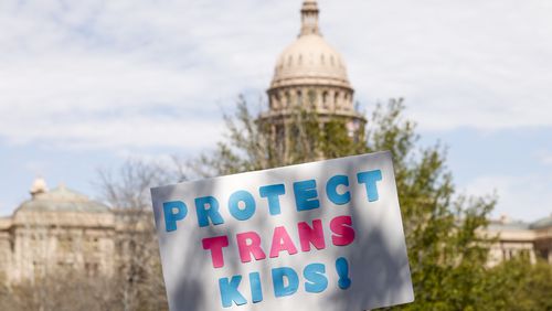 A national movement to reduce the medical options open trans kids such as pubery blockers gained ground in Georgia this week after a Senate committee added language to an unrelated health bill that would restrict the treatments minors can receive to aid in gender transition. (Elias Valverde II/The Dallas Morning News/TNS)