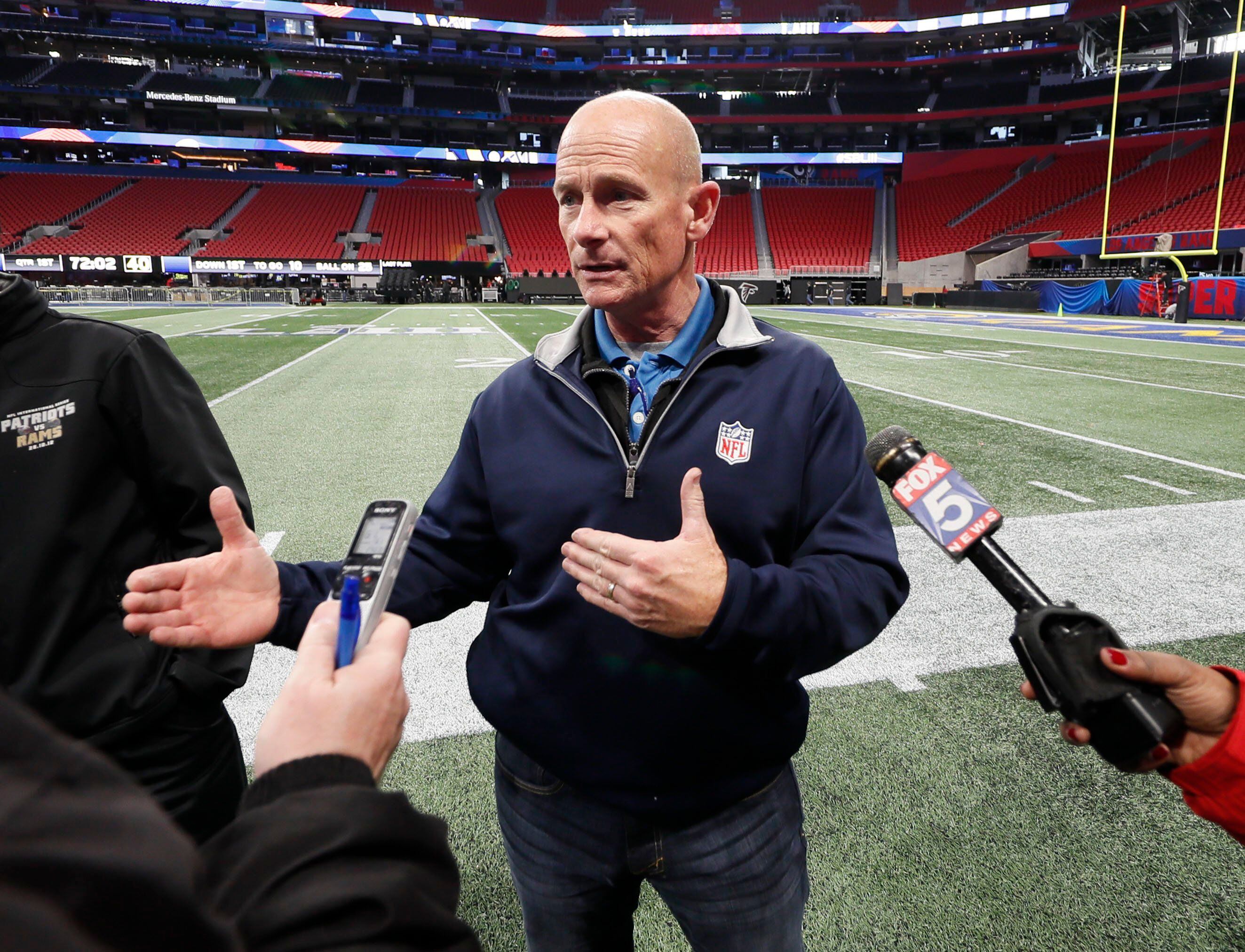 Mercedes-Benz Stadium Is Ready For Its Super Bowl Closeup