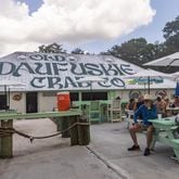 Patrons at Old Daufuskie Crab Co. wait for their orders to arrive. This eatery in Daufuskie Island, South Carolina, is known for deviled crab and a cocktail called a Scrap Iron. (Katelyn Myrick for The Atlanta Journal-Constitution)