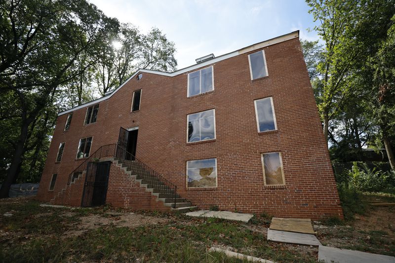 220 Sunset Ave., where Maynard Jackson, Jr. spent part of his childhood, on September 19, 2024. The Westside Future Fund is helping with the building's preservation.

(Miguel Martinez / AJC)