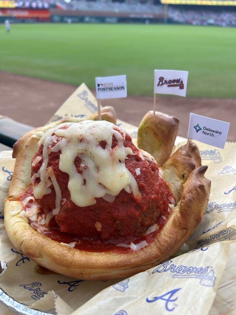 A look at “Whole 'Nother Ball Game” from the Atlanta Braves 2023 postseason menu. Courtesy of Kara Zoellner/Braves Communication