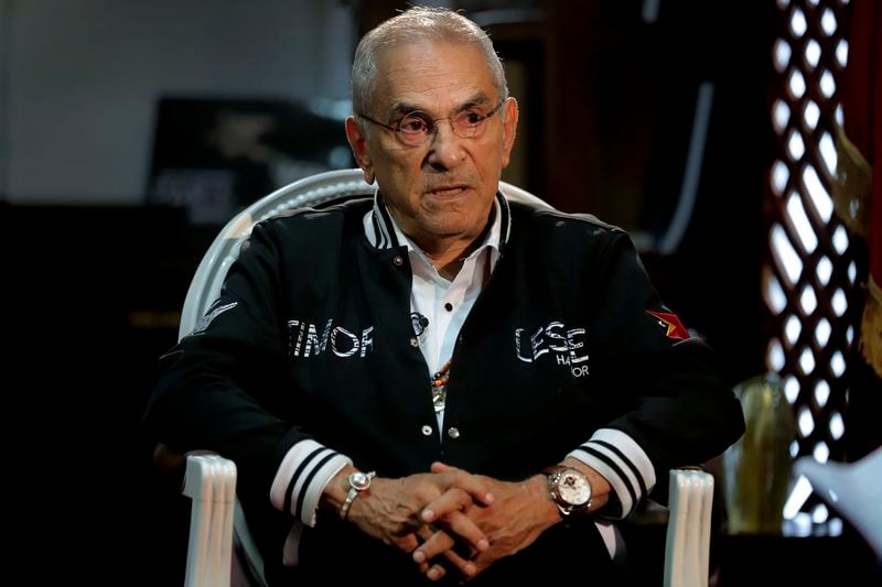 President of East Timor José Ramos-Horta speaks during an interview with The Associated Press at the Presidential Palace in Dili, East Timor, Wednesday, Sept. 4, 2024. (AP Photo/Firdia Lisnawati)