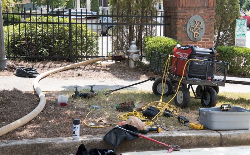 College Park native Warren Bond saw a film crew working at the College Park Cemetery on Sunday, Sept. 15, 2019. But the film crew didn’t have a permit to be there, the city said. The city has since banned permits for filming in cemeteries. (Courtesy of Warren Bond)