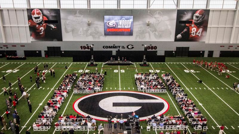 The University of Georgia dedicated its new indoor athletic facility Feb. 14, 2017.