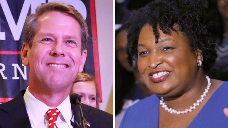 Republican Brian Kemp and Democrat Stacey Abrams are the major-party candidates in Georgia’s race for governor.