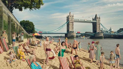 "Bathing by Tower Bridge," (2018) by British photographer Julia Fullerton-Batten.
Courtesy of Tew Galleries