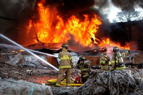 Fulton warehouse fire generates massive smoke plume