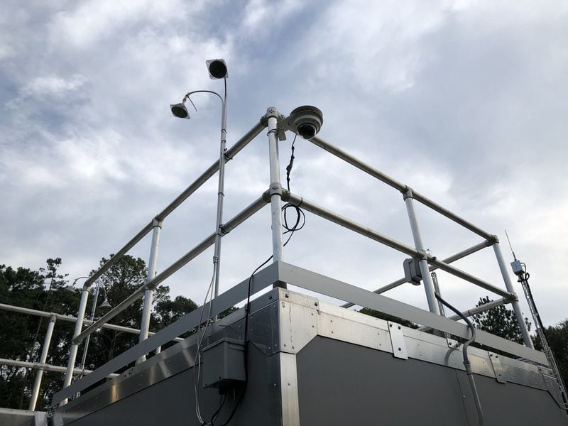 When the Georgia Environmental Protection Division did its first round of ambient air testing in South DeKalb County, using the monitoring device seen here, the ethylene oxide reading was 15 times higher than what is deemed acceptable by federal regulators, despite being miles away from any known source. J. SCOTT TRUBEY / STRUBEY@AJC.COM