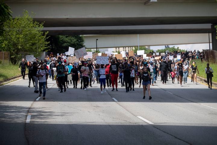 PHOTOS: Fourth day of protests in downtown Atlanta