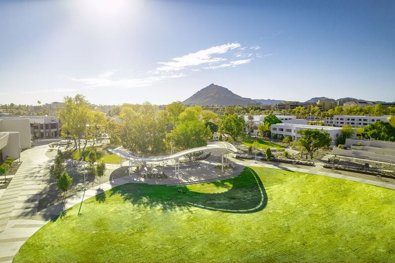 The Scottsdale Civic Center is a 9-acre park that reopened in 2022 after a multi-million-dollar overhaul. 
(Courtesy of Experience Scottsdale / Sean O'Brien)