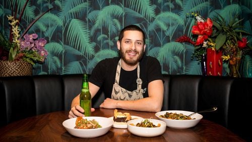 Chef Jarrett Stieber of Eat Me Speak Me and SOS Tiki Bar. Photo: Mia Yakel.