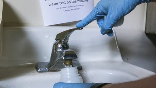 School systems in metro Atlanta are testing sinks and water fountains for lead and making repairs where they find high levels.