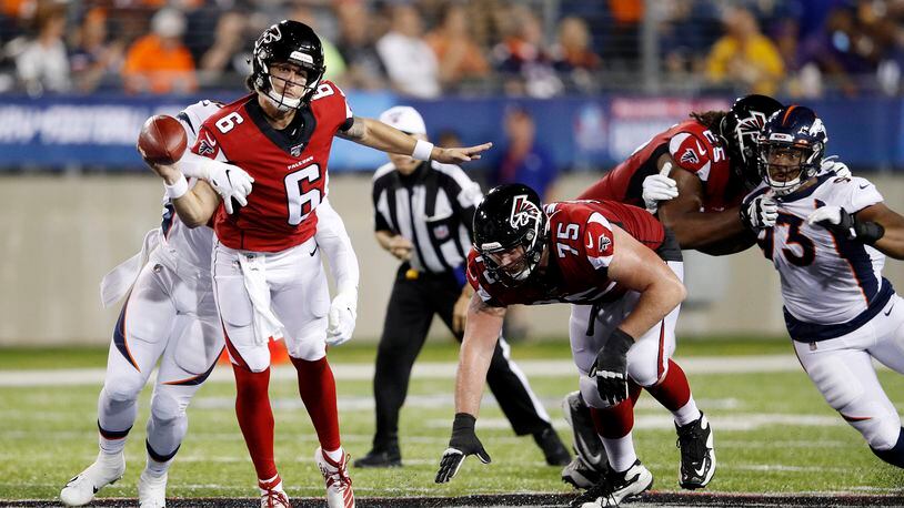 Broncos overcome Falcons 14-10 in first preseason game