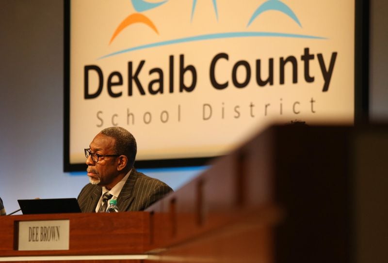 DeKalb School Superintendent Steve Green speaks at the school board’s meeting Wednesday, Feb. 13, 2019. The board approved changes to a salary schedule that debuted last month but gave some employees only additional pennies when they expected more. EMILY HANEY / emily.haney@ajc.com