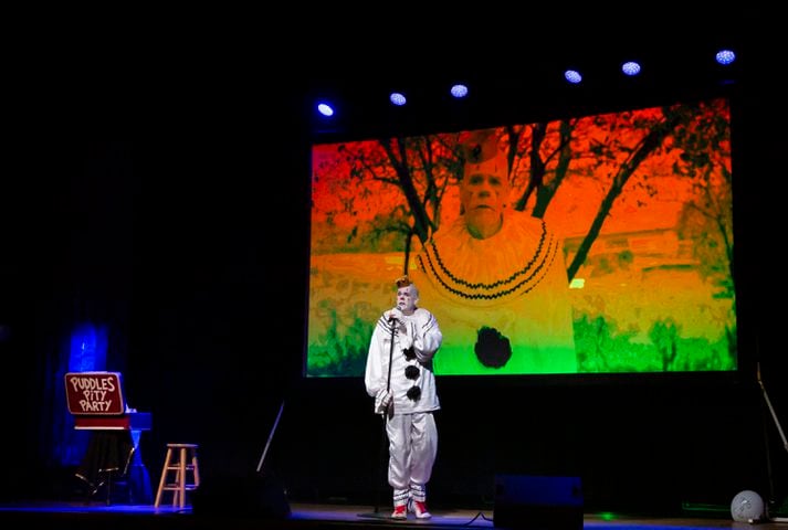 Atlanta, Ga: Puddles Pity Party sang for a packed house at Variety Playhouse, blazing through his renditions of all the classics on Saturday Sept. 7, 2024. (RYAN FLEISHER FOR THE ATLANTA JOURNAL-CONSTITUTION)