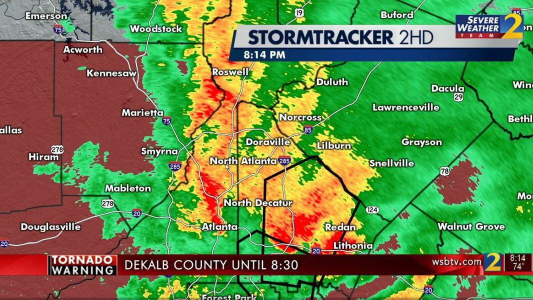 Stormy Saturday Brings Tornado Warnings Downpours To Metro Atlanta