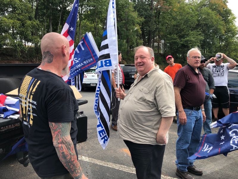 Charles Lincoln, speaker and white nationalist. (Photo: Chris Joyner/AJC)