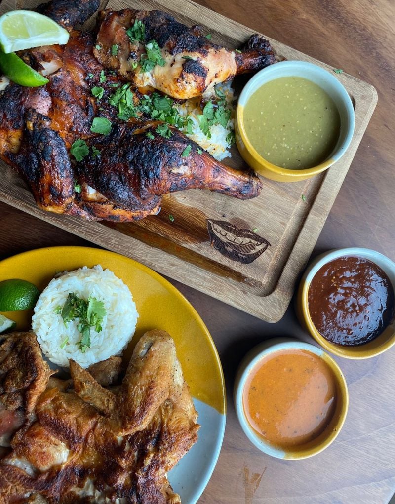 Ancho grilled whole chicken and citrus marinated chicken, Yucatan style from D Boca N Boca in Summerhill. (Courtesy of D Boca N Boca)