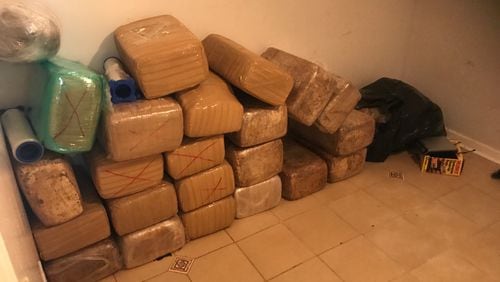 Henry County drug agents seized about 1,250 pounds of marijuana Wednesday. (Credit: Flint Circuit Drug Task Force)