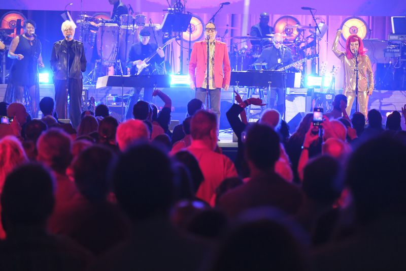 The B-52s got the crowd rocking with two of their hits, “Love Shack” and “Rock Lobster.”