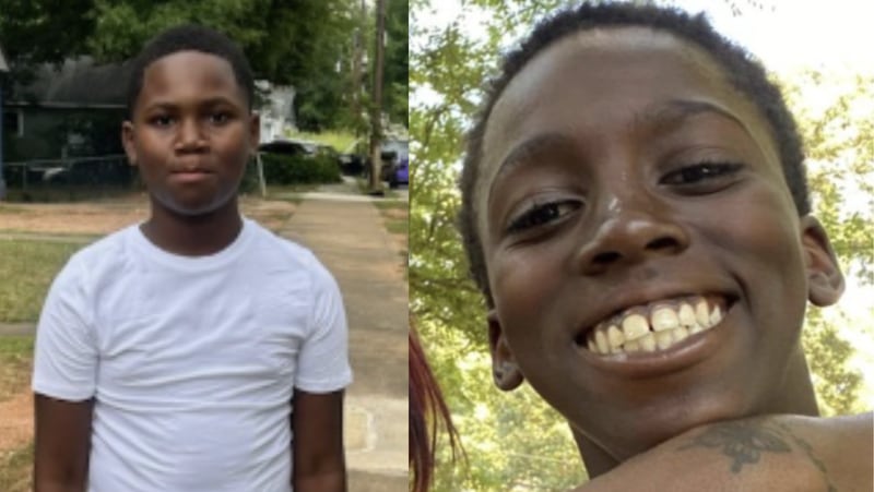 Jakoby Davis (left) and Lamon Freeman were shot while hanging out at the West End Apartments. Courtesy of Atlanta Police Department