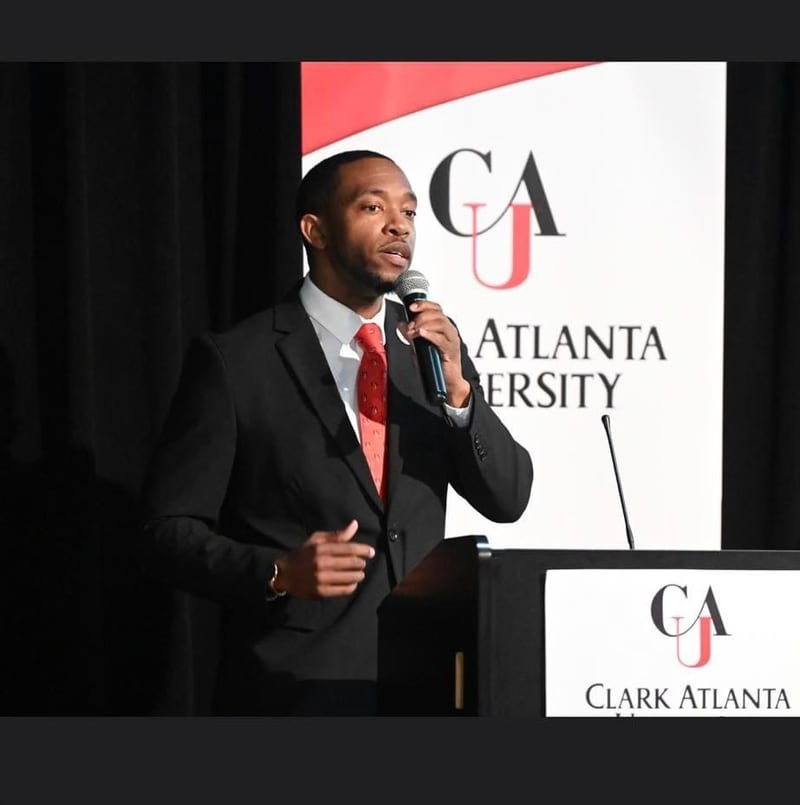 Jerel Drew, CAU's athletic director, said the school wanted to make a bold statement with a new red football field.