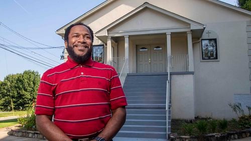 The congregation of about 650 people feels its rich history, said Pastor Sabin Strickland. He grew up across the street from the church’s current location and began ministering there in 1996. (ALYSSA POINTER / ALYSSA.POINTER@AJC.COM)