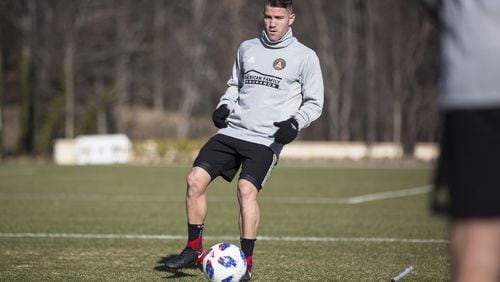 Atlanta United’s Greg Garza during a recent training session.