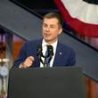 Transportation Secretary Pete Buttigieg speaks before President Joe Biden during a visit to the U.A. Local 190 Training Center in Ann Arbor, Mich., Friday, Sept. 6, 2024. (AP Photo/Paul Sancya)