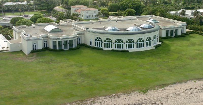 The mansion at 515 North County Road, which Dmitry Rybolovlev bought from Donald Trump, was recently torn down. (Jeffrey Langlois/Palm Beach Daily News)