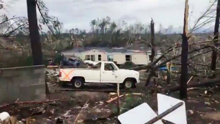 Photos: Possible tornadoes leave path of death, destruction in parts of Southeast