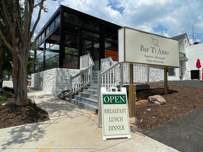 The exterior of Bar Ti Amo in Buckhead. / Courtesy of Bar Ti Amo