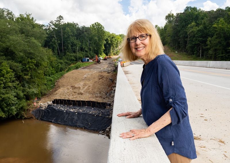 Elaine Gerke, 69, of Maysville, said what she hopes to see in Tuesday's debate is "the contrast in professionalism" between former President Donald Trump and Vice President Kamala Harris. Seeger Gray/AJC