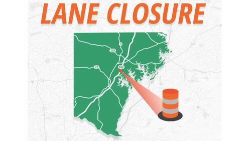 Bridge construction will require daytime lane closures and traffic pacing on Ga. 400 at Pilgrim Mill Road in Forsyth County. FORSYTH COUNTY