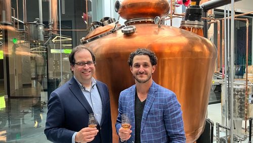 Henry Rosenbaum (left) is general manager of Distillery of Modern Art, and Seth Watson is the owner and founder. Courtesy of Seth Watson