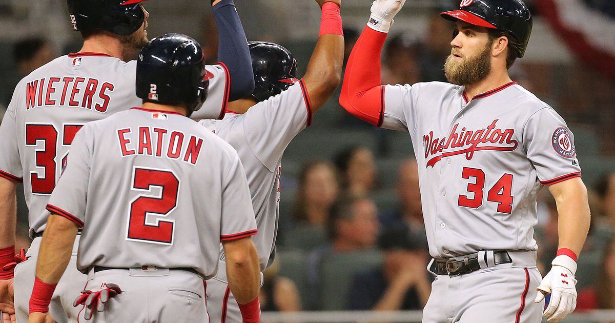 Bryce Harper knocks around Braves ace Julio Teheran again