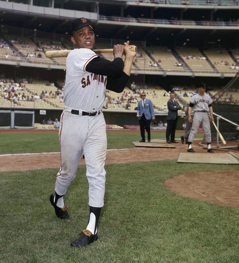 FILE - San Francisco Giants center fielder Willie Mays of the San Francisco Giants is shown in 1966. Mays, the electrifying “Say Hey Kid” whose singular combination of talent, drive and exuberance made him one of baseball’s greatest and most beloved players, has died. He was 93. Mays' family and the San Francisco Giants jointly announced Tuesday night, June 18, 2024, he had “passed away peacefully” Tuesday afternoon surrounded by loved ones. (AP Photo, File)