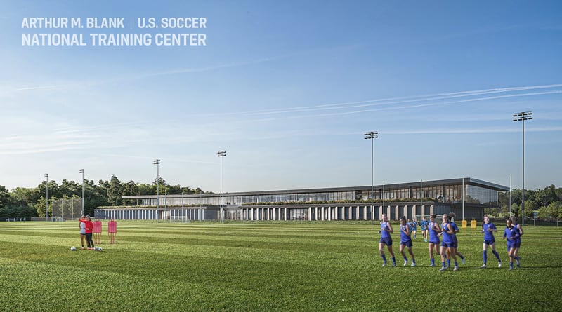 Renderings of the Arthur M. Blank U.S. Soccer National Training Center. It will be located in Fayette County. Photos: U.S. Soccer