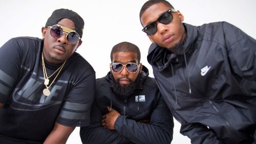 (L. to R.) Fast Life Yungstaz, or F.L.Y., members iMcFli, Vee and Mook released "Swag Surfin" in the summer of 2008. The song's popularity earned them a deal with Def Jam Records in 2009.