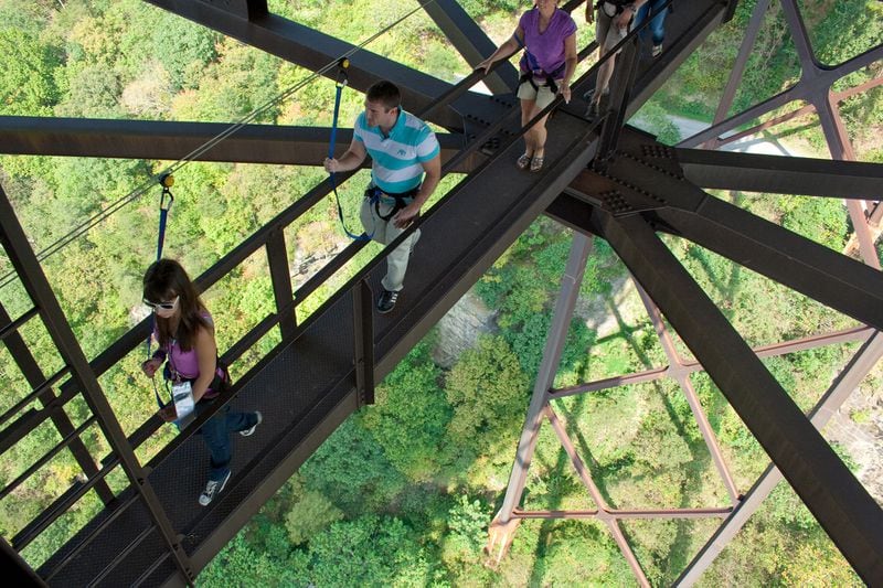 For a true adrenaline rush, try a catwalk on the New River Gorge Bridge. 
Courtesy of Adventures on the Gorge.