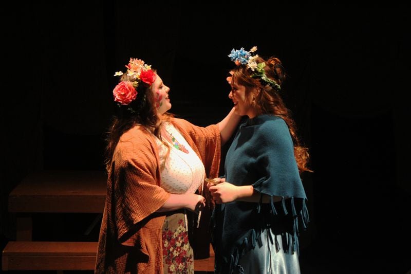 Haylie Collins (left) and Dakota Rose Chen in “You Are Not Your Face.”
