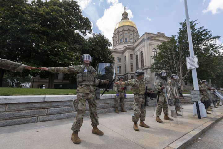 PHOTOS: Fourth day of protests in downtown Atlanta