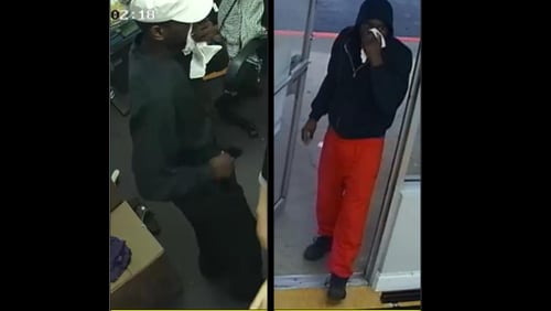 Images of the alleged robbery suspect.