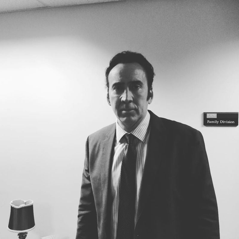 Nicolas Cage at the Fulton County Courthouse. Photo: Jennifer Brett