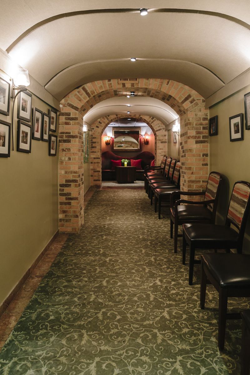 La Grotta's entryway leads to an intimate dining room.
(Courtesy of Karen Pagano)