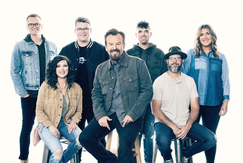 Casting Crowns, including frontman and co-founder Mark Hall (center), will play First Baptist Church of Woodstock on Oct. 28